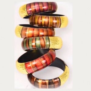 6 Pk Acrylic Bangle Bracelet Jewelry Wholesale Lot